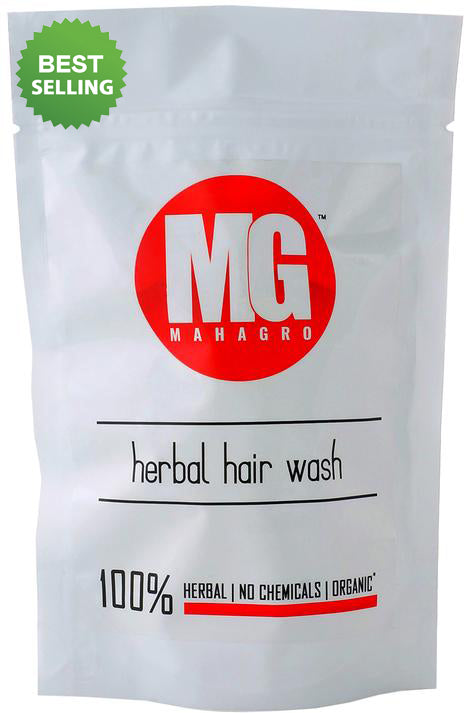Mahagro Herbal Organic Hair Wash  - 200g